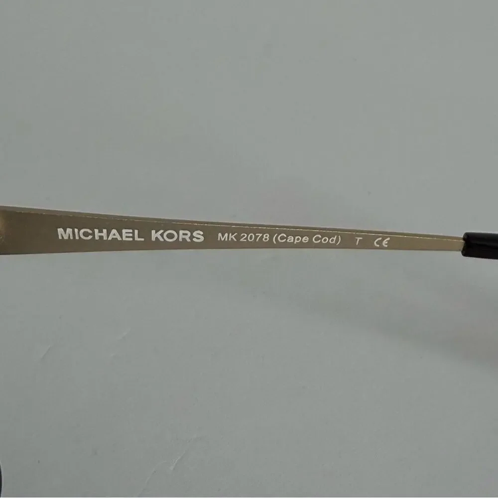 Michael Kors Cape Cod Oversized Sunglasses Black Gold
